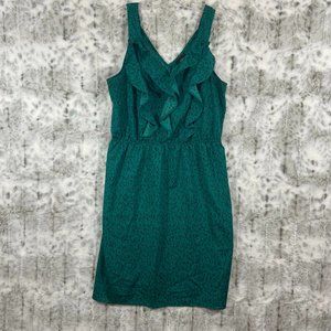 Mossimo Ruffle Dress Green Size Large